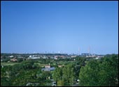 widok na Warszawę z granic miasta