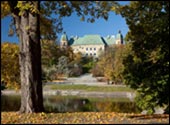 jesienny widok na zamek